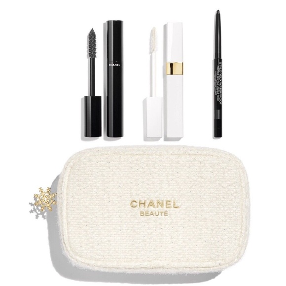 Chanel Holiday 2024 All Eyes On Makeup Bag Gift Set Primer / Mascara / Eyeliner - Picture 7 of 7
